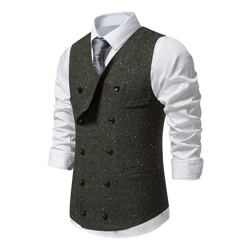 Mens Vintage Double Breasted Suit Vest (Shirt and Tie Excluded) 44210081M