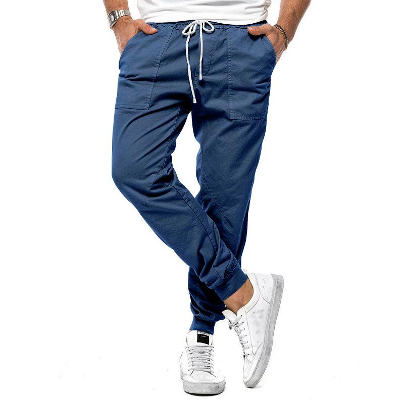 Mens Casual Solid Color Cargo Pants 87961307Y
