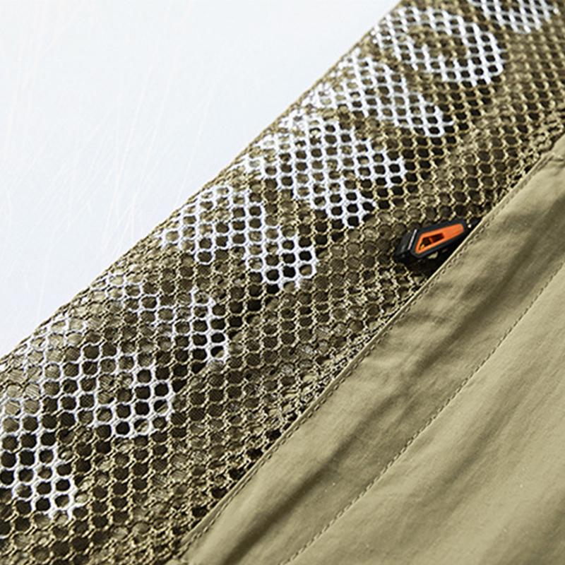 Mens Casual Quick Dry Breathable Patchwork Outdoor Fishing Vest 85381155M