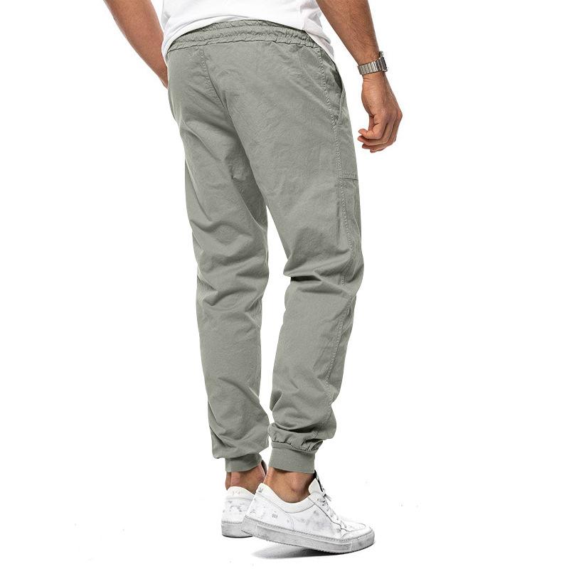 Mens Casual Solid Color Cargo Pants 87961307Y