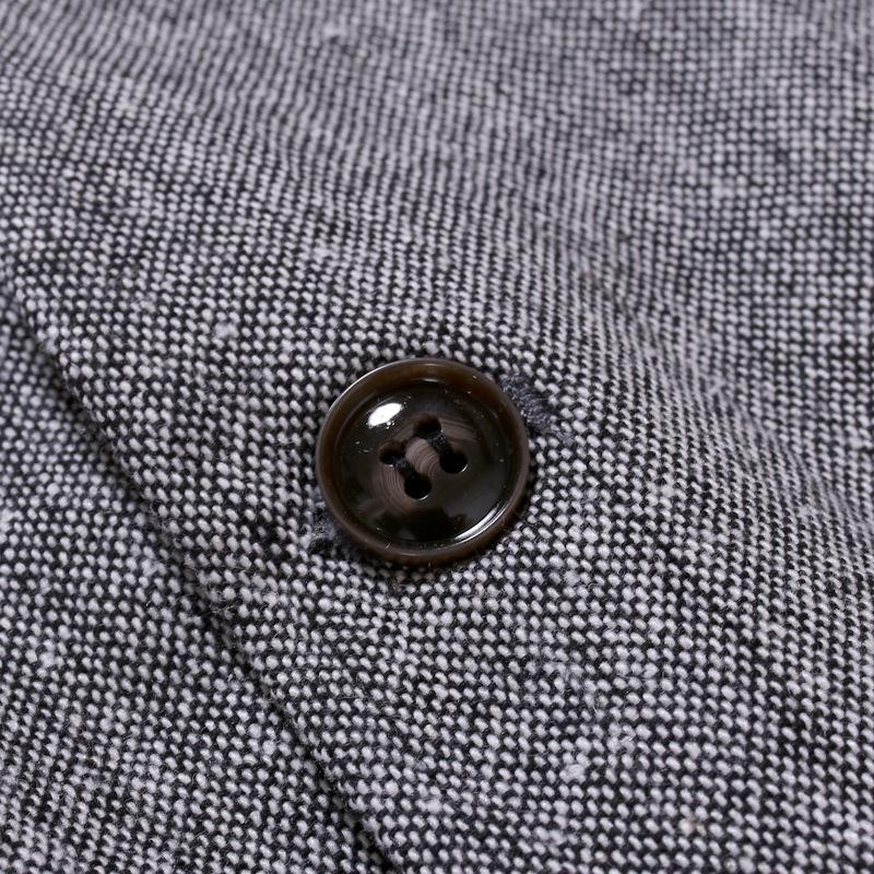 Mens Vintage Solid Color V-Neck Single-Breasted Slim Fit Vest 00171886M