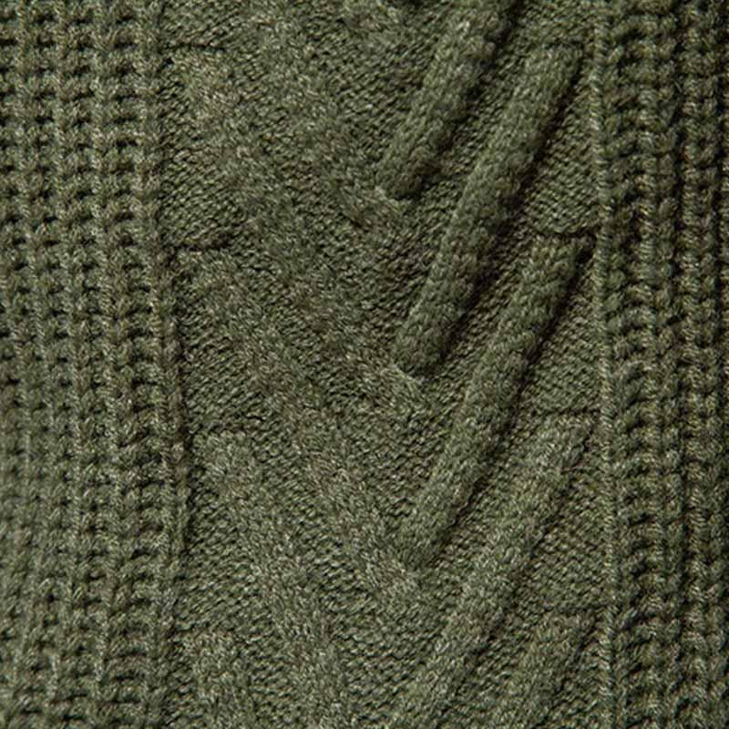 Mens Pullover Half Turtleneck Knitted Solid Color Sweater 82439282X