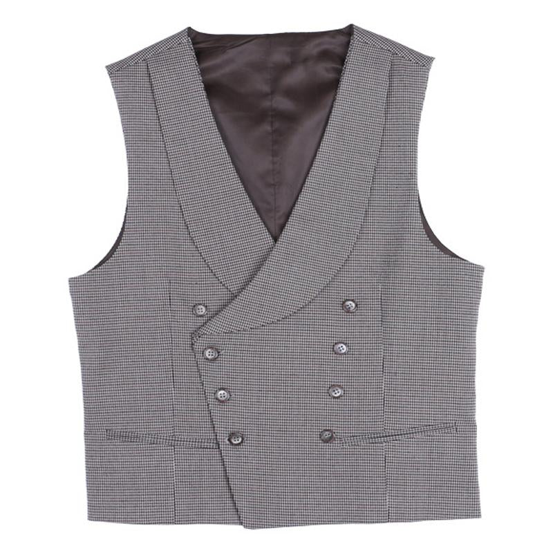 Mens Suit Lapel Double Breasted Vintage Vest 70411651X