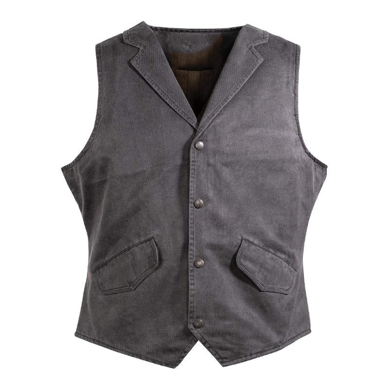 Mens Vintage Lapel Single Breasted Vest 00519679M