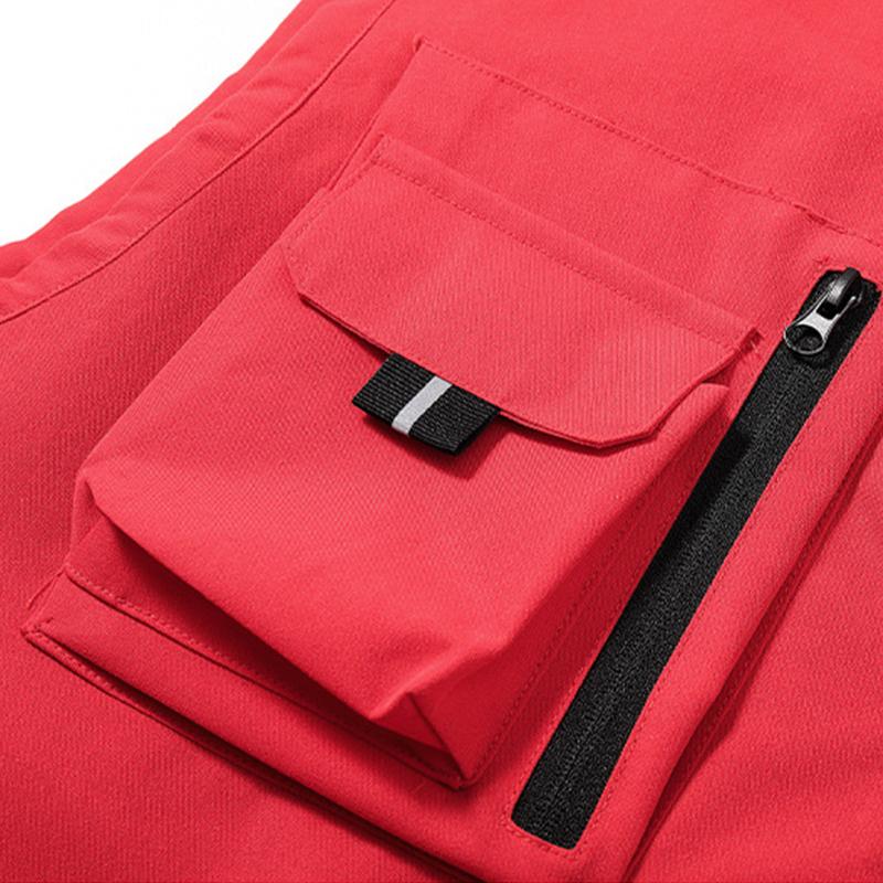 Mens Casual Outdoor Thin Multi-Pocket Breathable Loose Workwear Vest 48884166M