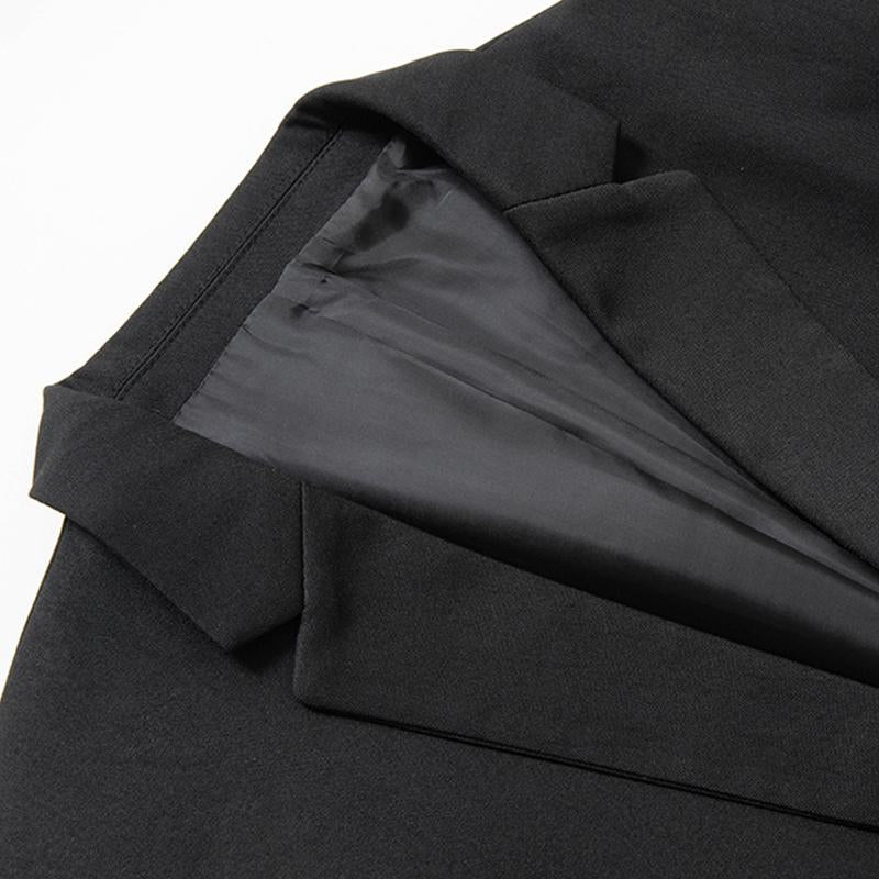 Mens Casual Solid Color Lapel Single Breasted Blazer 89902803M