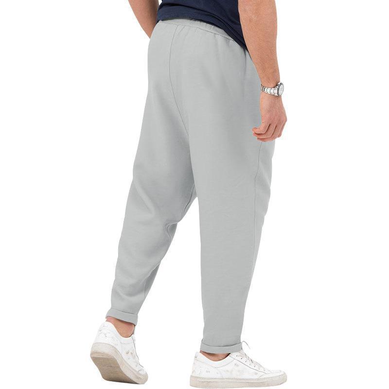 Mens Vintage Solid Color Belted Straight Leg Pants 44305437Y