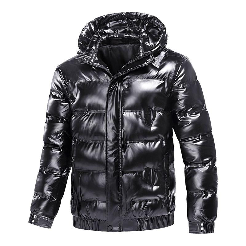 Mens Casual Hooded Long-sleeved Thermal Padded Coat 40525003M