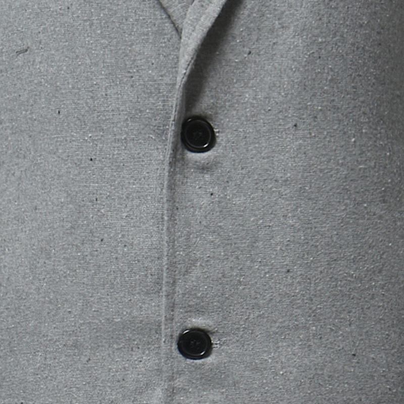 Mens Solid Color Mid-length Single-breasted Coat 68376808X