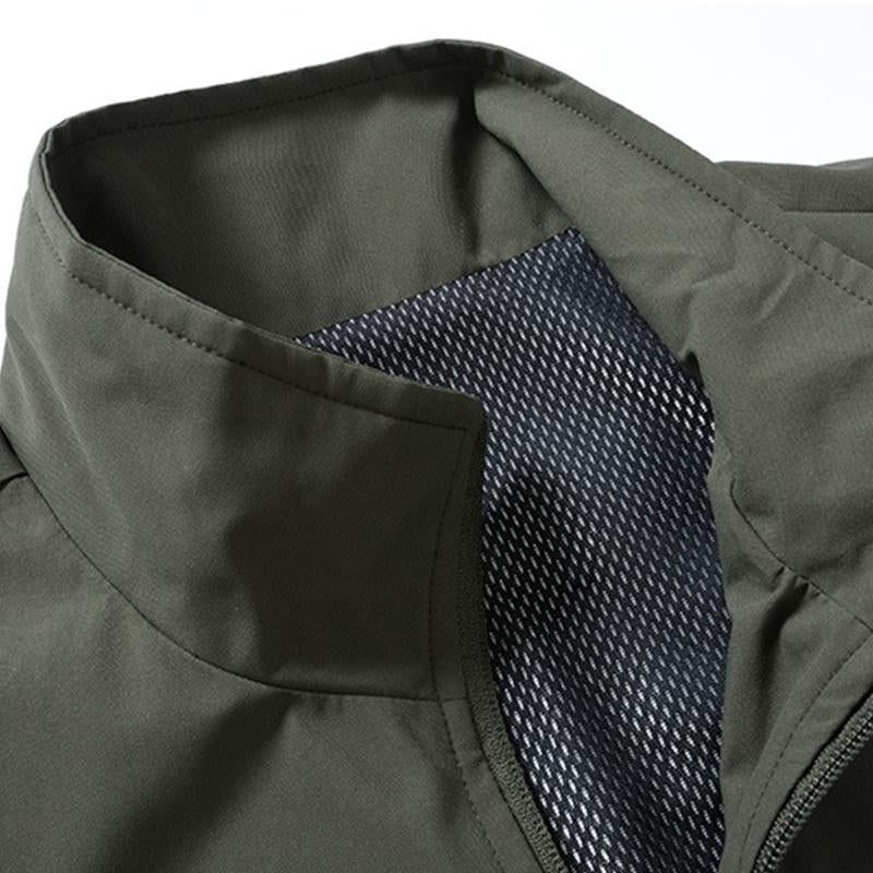 Mens Casual Stand Collar Thin Section Breathable Outdoor Vest 41399341M