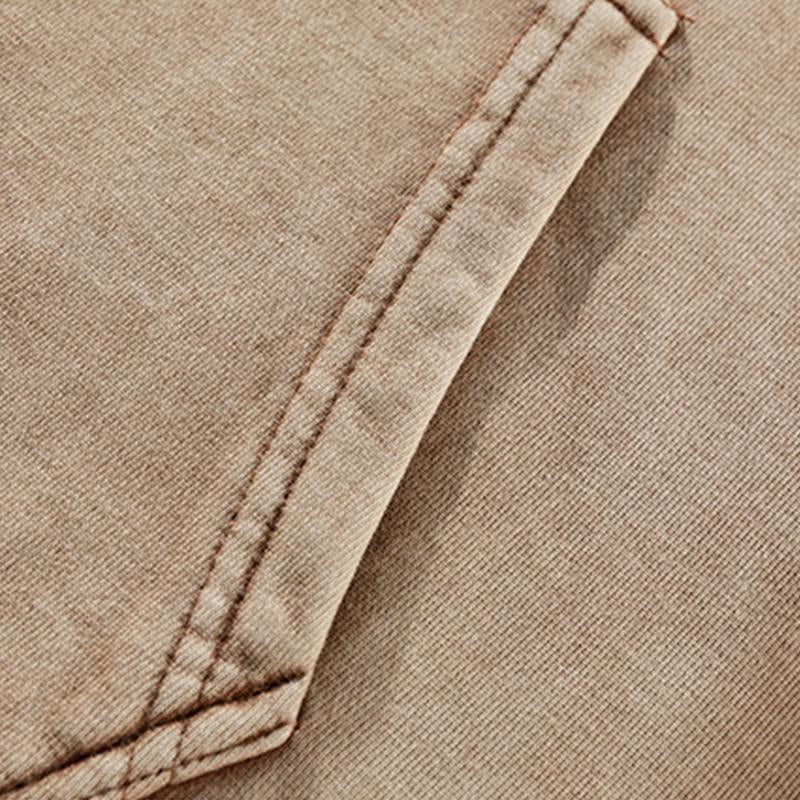 Mens Vintage Washed Kangaroo Pocket Long Sleeve Pullover Hoodie 59431446M