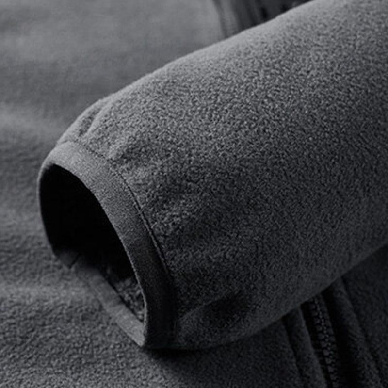 Mens Casual Outdoor Polar Fleece Stand Collar Windproof Zipper Jacket 49490674M
