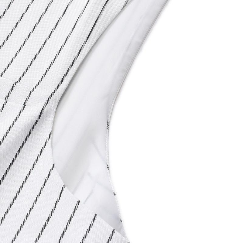 Mens Vintage Striped Single Breasted Suit Vest 87261444Y