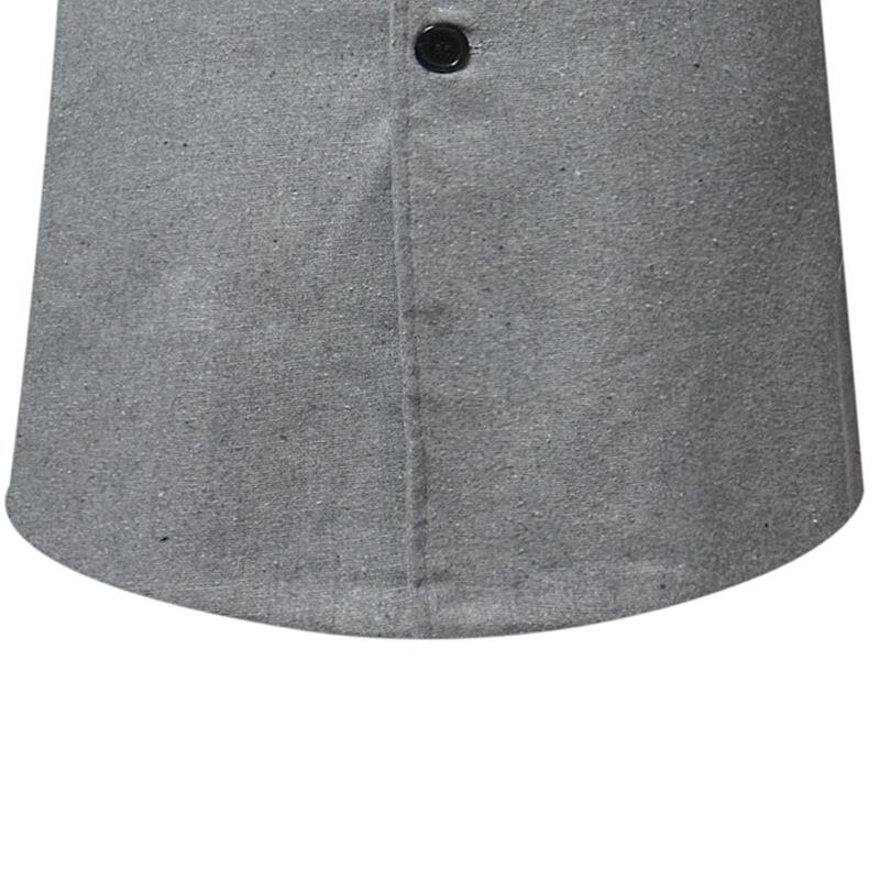 Mens Solid Color Mid-length Single-breasted Coat 68376808X