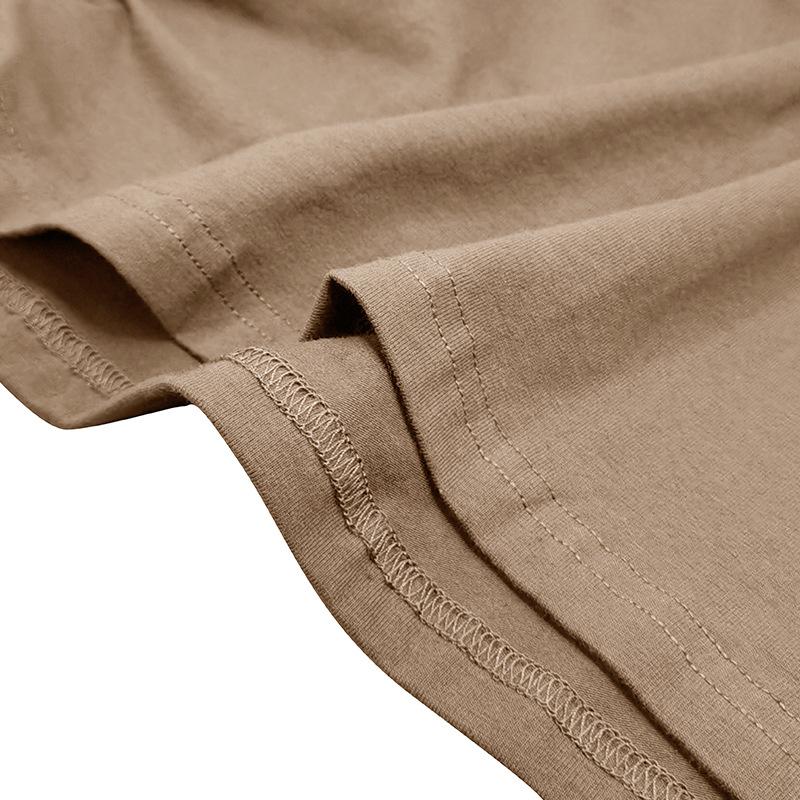 Mens Casual Solid Color Hooded Long Sleeve T-Shirt 90114469M