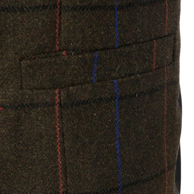 Mens Vintage Plaid V Neck Double Breasted Suit Vest 70463888Z