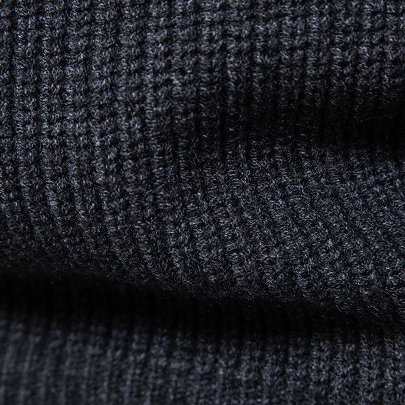Mens Solid Color Crew Neck Knitted Pullover Sweater 26547754X