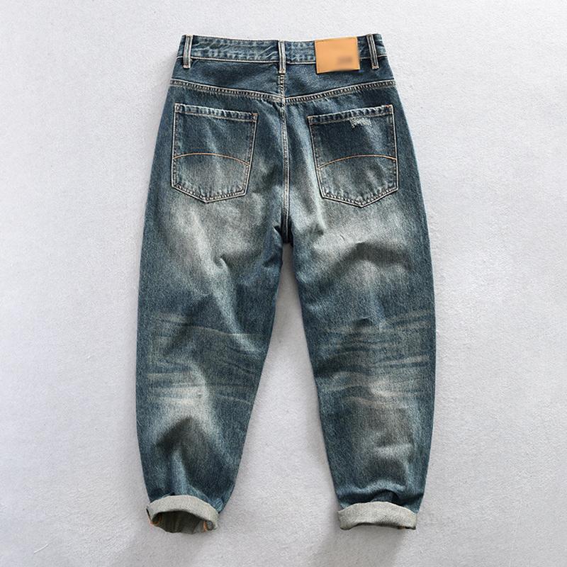 Mens Vintage Washed Distressed Jeans 47987194M