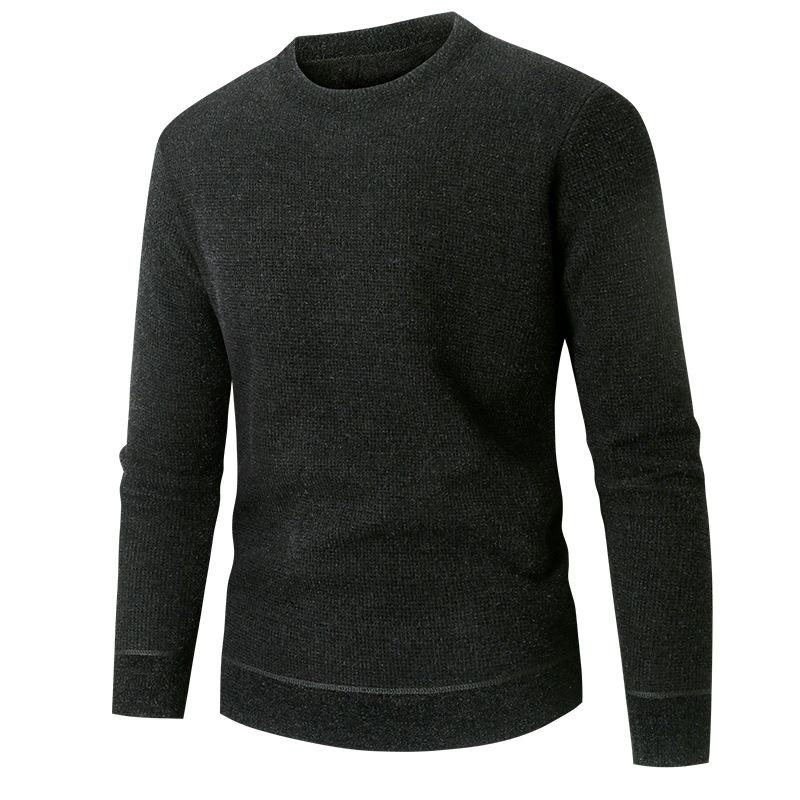 Mens Round Neck Casual Loose Inner Sweater 78409484X