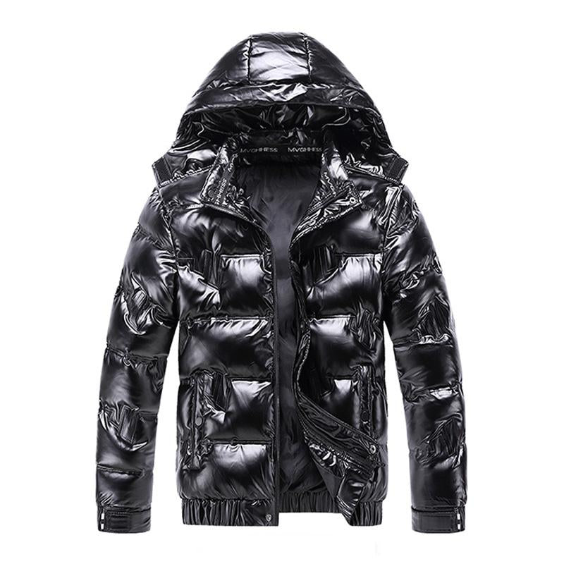 Mens Casual Hooded Long-sleeved Thermal Padded Coat 40525003M