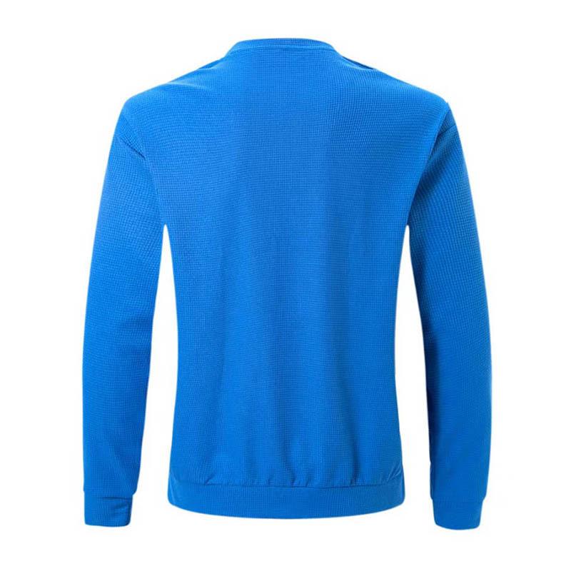 Mens Waffle Raglan Sleeve Round Neck Solid Color Versatile T-Shirt 97629586X