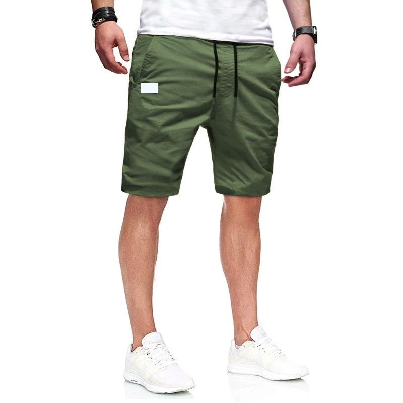 Mens Casual Summer Straight Elastic Waist Sports Shorts 76053287M
