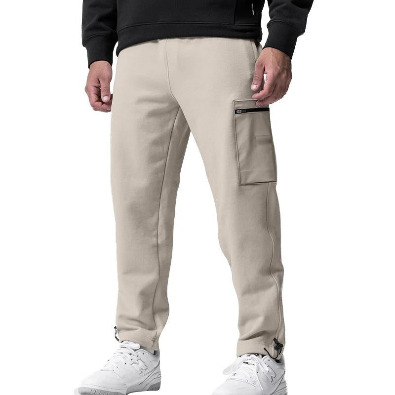 Mens Casual Sports Multi-Pocket Drawstring Pants 59152817Y