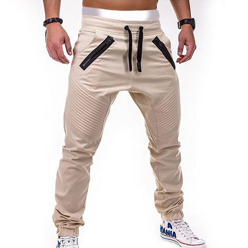 Mens Casual Lace-up Elastic Waist Loose Sweat Pants 27096396M