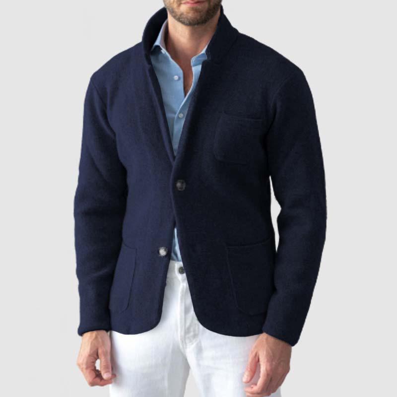 Mens Solid Color Stand Collar Casual Jacket 97171034X