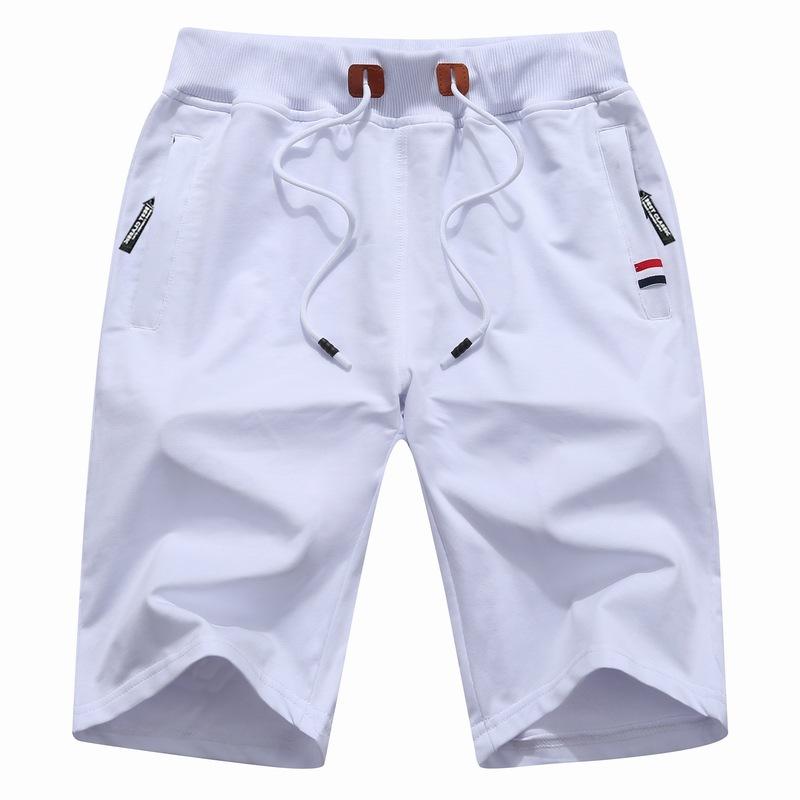 Mens Casual Solid Color Trendy Cotton Blend Sports Shorts 69119609X