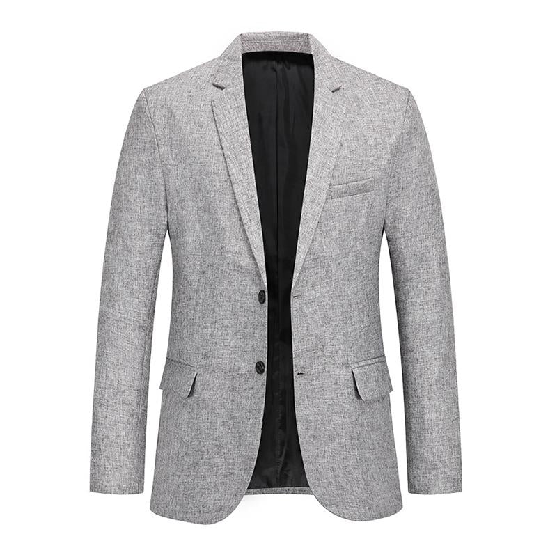 Mens Casual Solid Color Lapel Single Breasted Blazer 89902803M