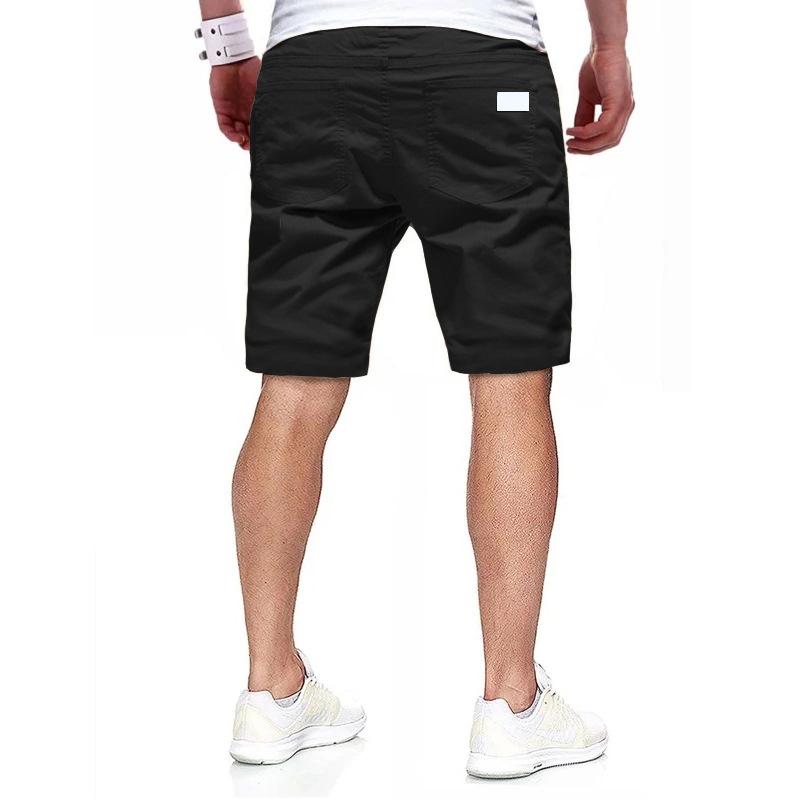 Mens Casual Summer Straight Elastic Waist Sports Shorts 76053287M