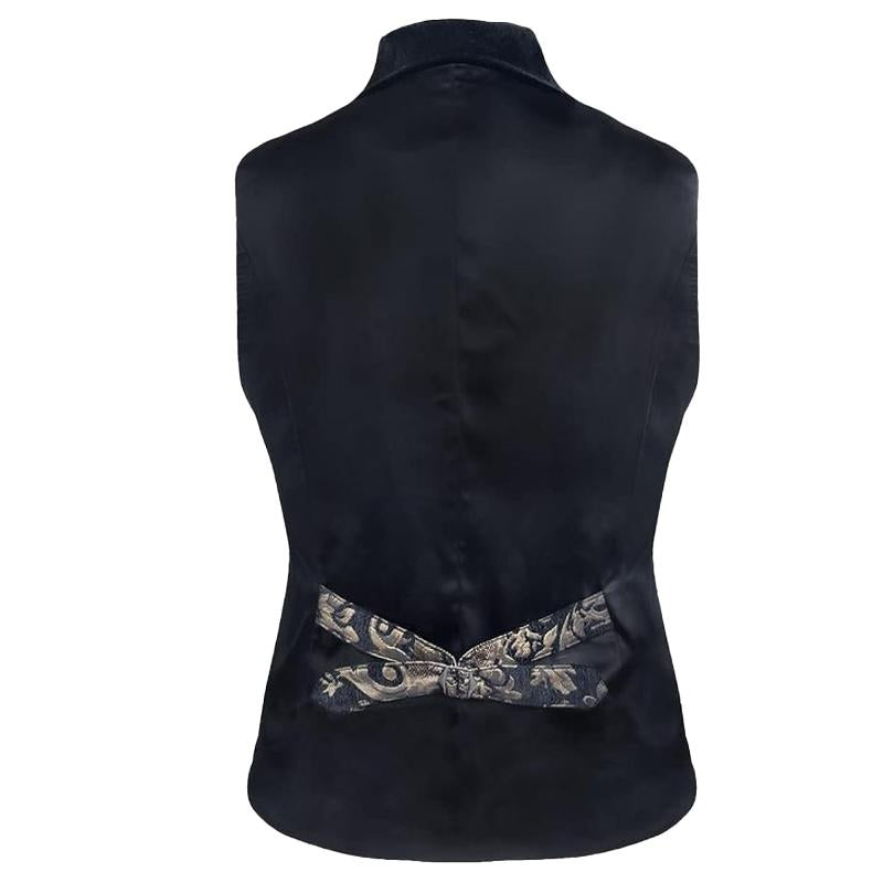 Mens Vintage Court Style Single Breasted Suit Vest 75953080Y