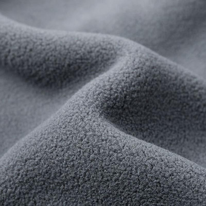 Mens Casual Outdoor Stand Collar Zipper Loose Fleece Vest 79705666M