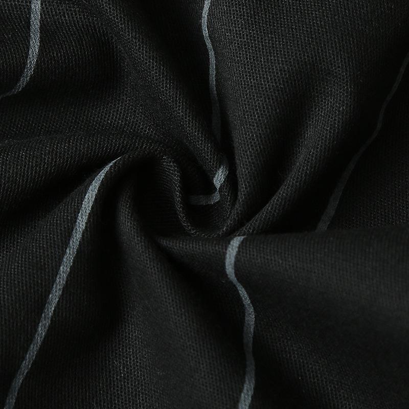 Mens Striped Straight Slim Suit Trousers 58718128Z