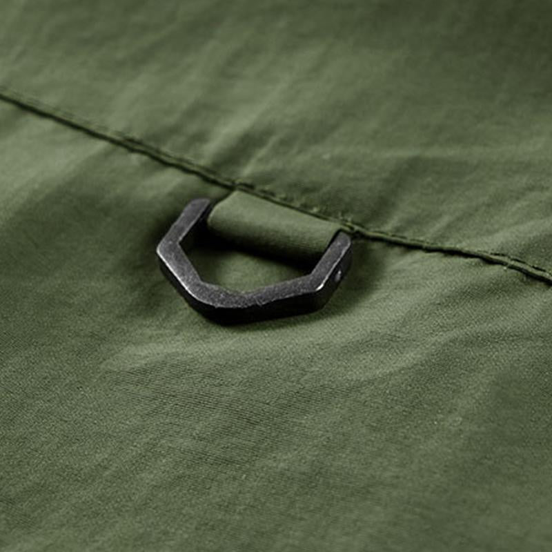 Mens Casual Stand Collar Outdoor Multi-Pocket Breathable Quick-Drying Vest 79618272M