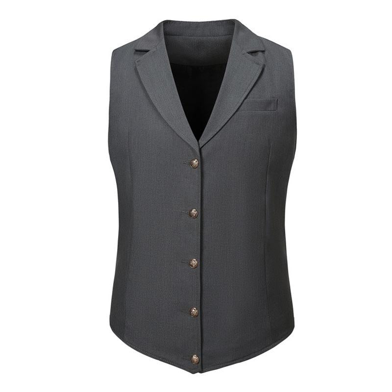 Mens Casual Solid Color Lapel Single Breasted Suit Vest 79179970M