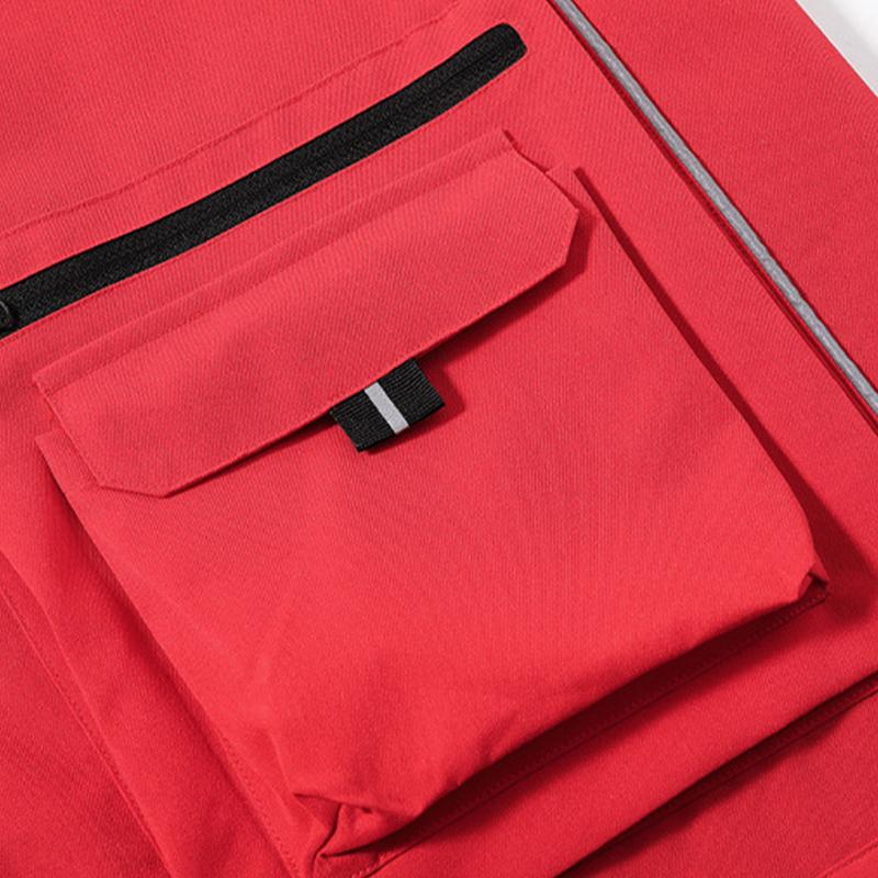 Mens Casual Outdoor Thin Multi-Pocket Breathable Loose Workwear Vest 48884166M