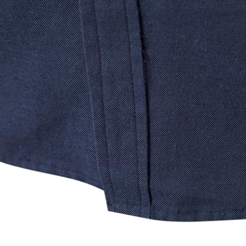Mens Casual Colorblock Breathable Slim Lapel Long Sleeve Shirt 50485482M
