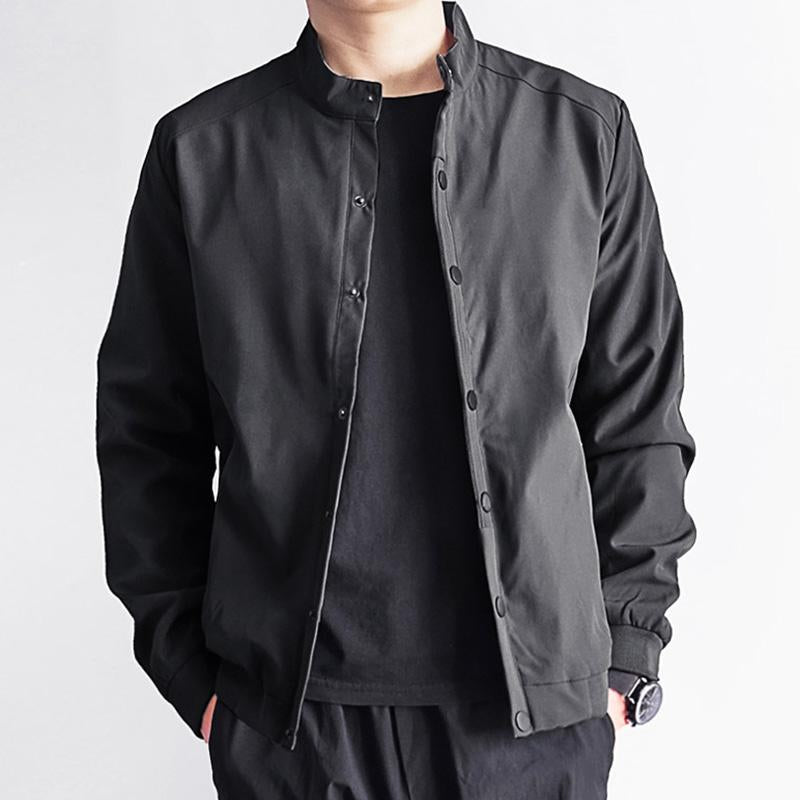 Mens Casual Stand Collar Single Breasted Quick Dry Loose Jacket 54422095M