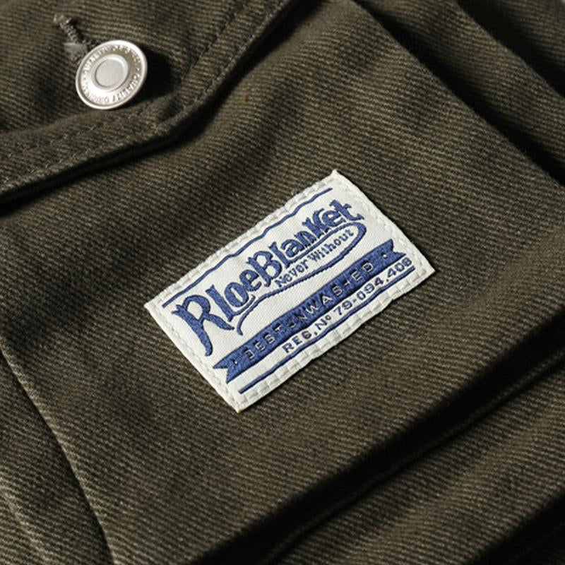 Mens Vintage Solid Color Double Chest Pocket Cargo Vest 64788389Y