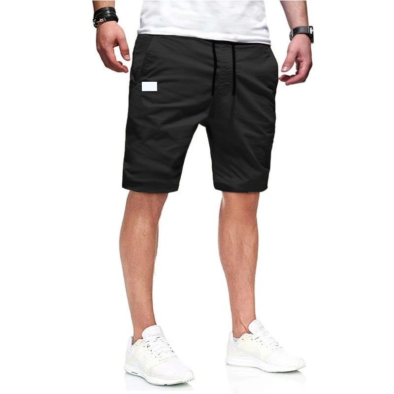 Mens Casual Summer Straight Elastic Waist Sports Shorts 76053287M