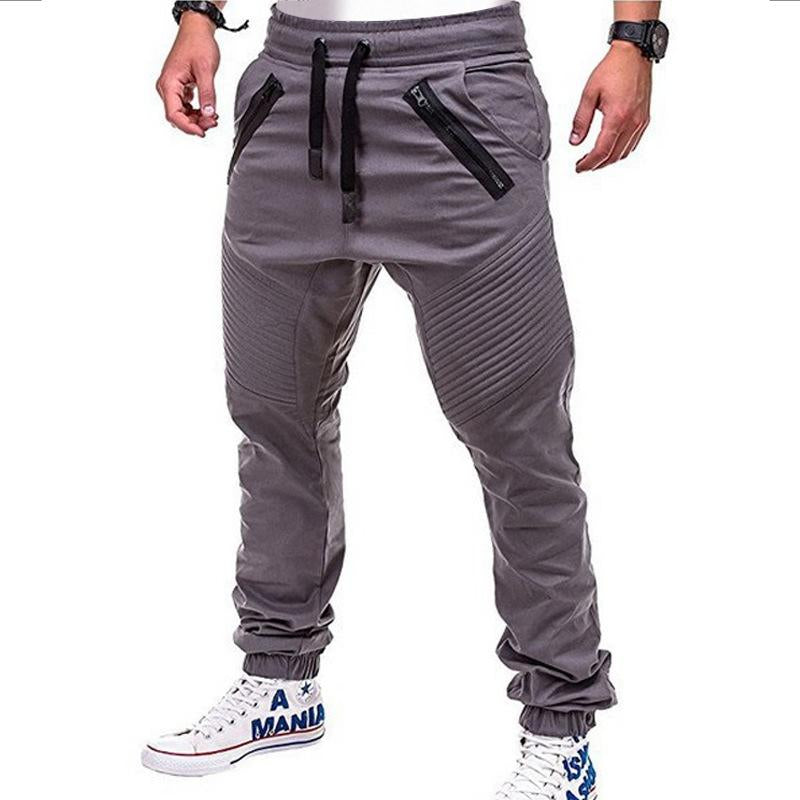 Mens Casual Lace-up Elastic Waist Loose Sweat Pants 27096396M