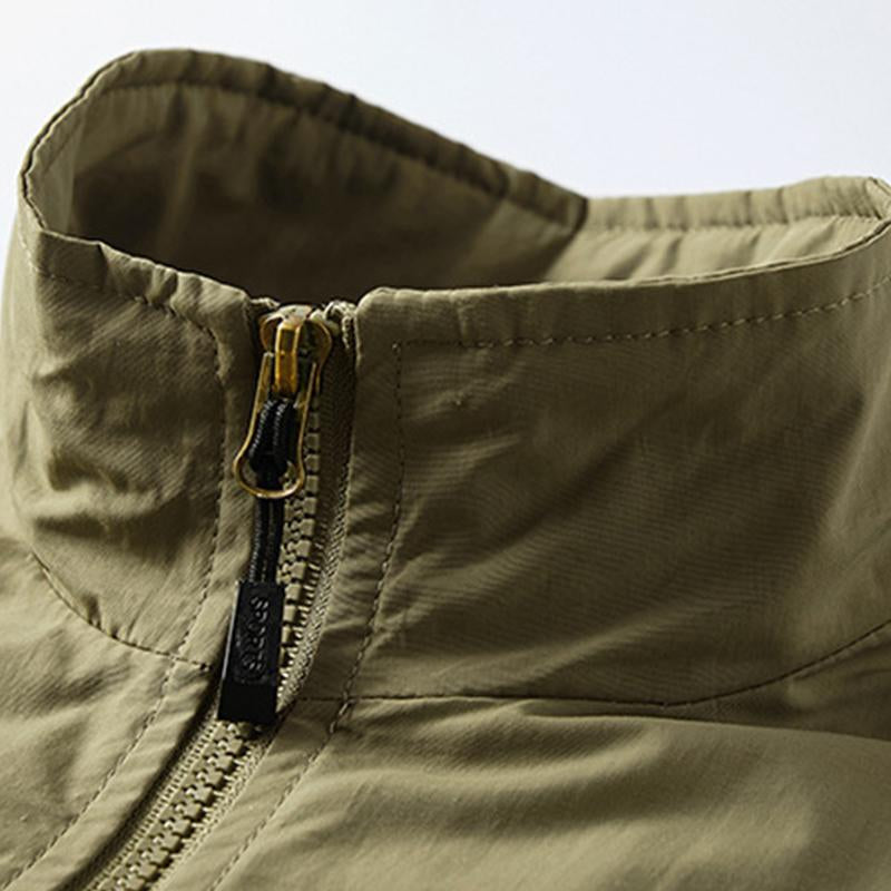 Mens Casual Quick Dry Breathable Patchwork Outdoor Fishing Vest 85381155M