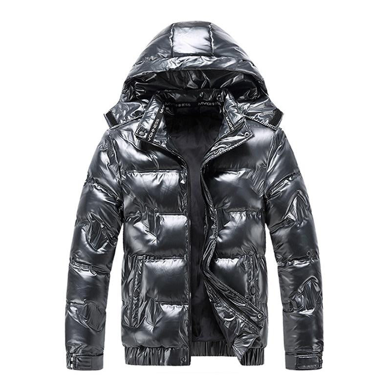 Mens Casual Hooded Long-sleeved Thermal Padded Coat 40525003M