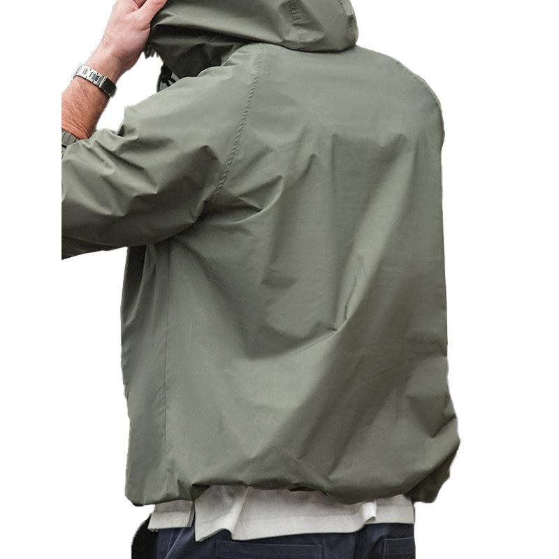 MenS Casual Outdoor Cargo Zipper Hooded Sweatshirt 88530910Y