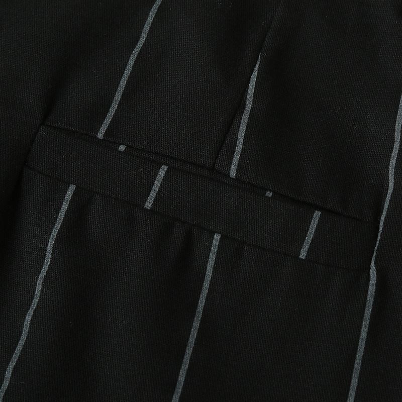 Mens Striped Straight Slim Suit Trousers 58718128Z
