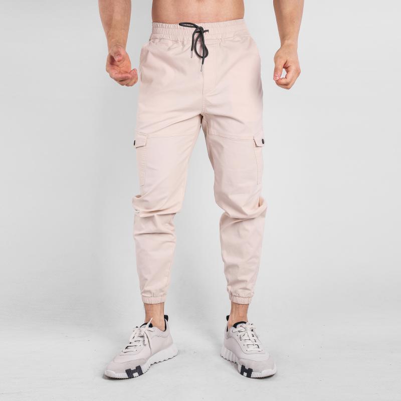 Mens Solid Color Loose Elastic Waist Sweatpants 82794656Z