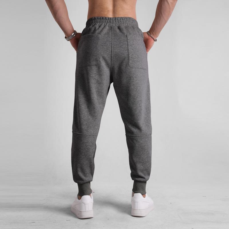 Mens Solid Color Loose Elastic Waist Sweatpants 85674025Z