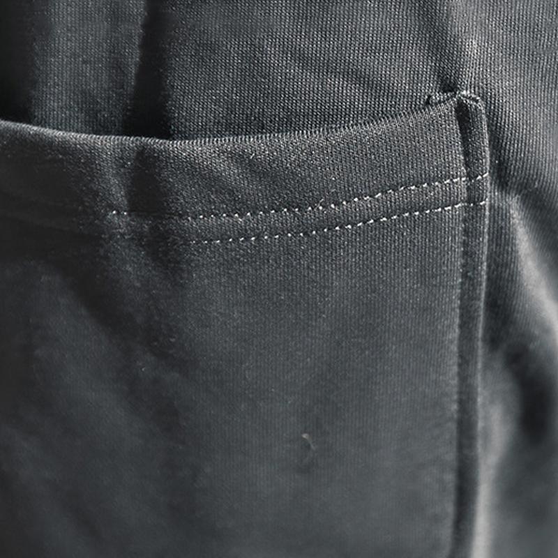 Mens Solid Cotton Holes Loose Sports Fitness Casual Trousers 09609887Z
